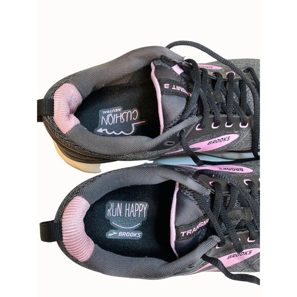 Brooks Transmit 3 Road-Running Shoe Sneaker Women Sz 11 Black/Lilac 1203501B077 - Picture 9 of 11